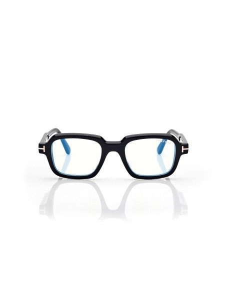 Tom Ford Geometric Blue Block - FT6123B - 001 - 48 | Occhiali da vista