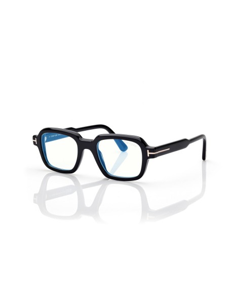 Tom Ford Geometric Blue Block - FT6123B - 001 - 48 | Occhiali da vista