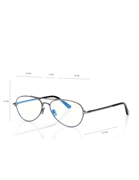 Tom Ford Blue Block Pilot - FT6128B - 008 - 56 | Occhiali da vista