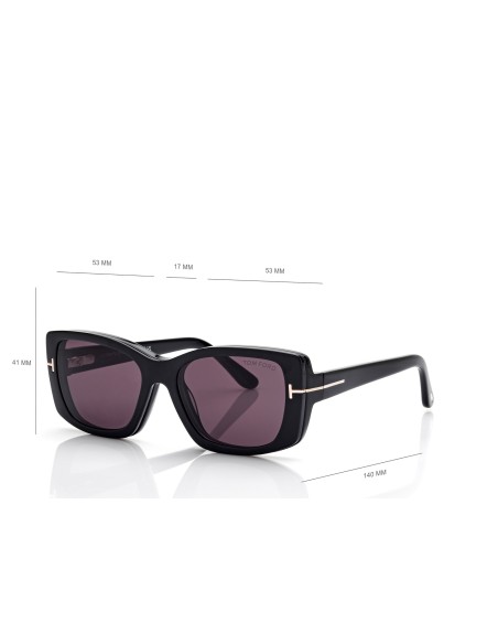 Tom Ford Blue Block Rectangular With Clip On - FT6176B - 001 - 53 | Occhiali da vista