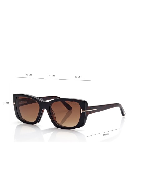 Tom Ford Blue Block Rectangular With Clip On - FT6176B - 052 - 53 | Occhiali da vista