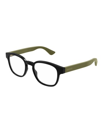 Gucci GG1343O nero / verde / trasparente | Occhiali da vista | Isolani Boutique
