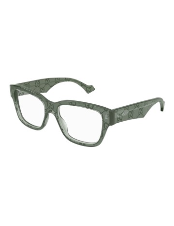 Gucci GG1428O verde / trasparente | Occhiali da vista | Isolani Boutique