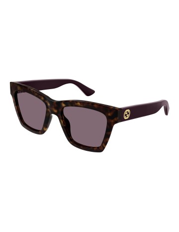 Gucci GG1714S tartarugato / viola | Occhiali da sole | Isolani Boutique