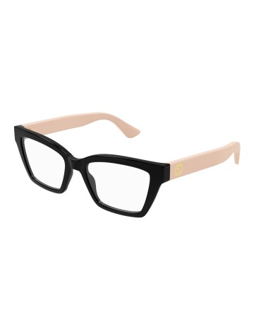 Gucci GG1715O nero / rosa / trasparente | Occhiali da vista | Isolani Boutique