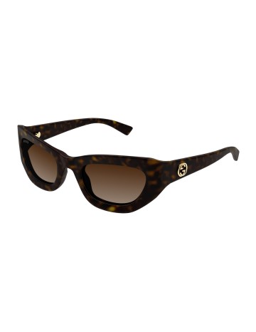 Gucci GG1784S tartarugato marrone | Occhiali da sole | Isolani Boutique