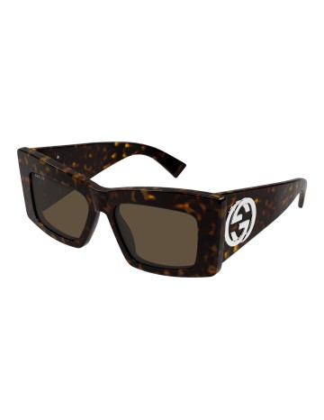 Gucci GG1842S tartarugato marrone | Occhiali da sole | Isolani Boutique
