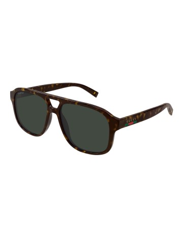 Gucci GG1856S tartarugato / verde | Occhiali da sole | Isolani Boutique