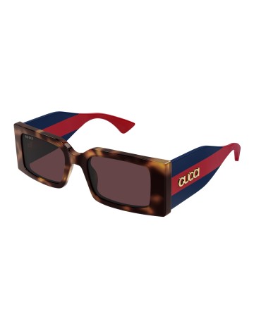 Gucci GG1860S tartarugato / blu / rosso | Occhiali da sole | Isolani Boutique