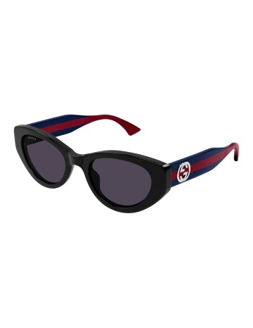 Gucci GG1862S nero / blu / viola | Occhiali da sole | Isolani Boutique
