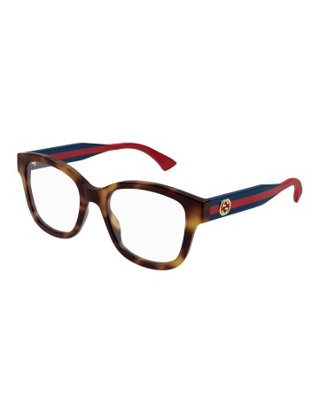 Gucci GG1863O tartarugato / blu / trasparente | Occhiali da vista | Isolani Boutique