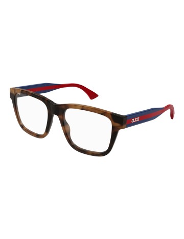 Gucci GG1870O tartarugato / blu / trasparente 007 | Occhiali da vista | Isolani Boutique