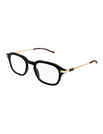 Gucci GG1891O nero / oro / trasparente | Occhiali da vista | Isolani Boutique