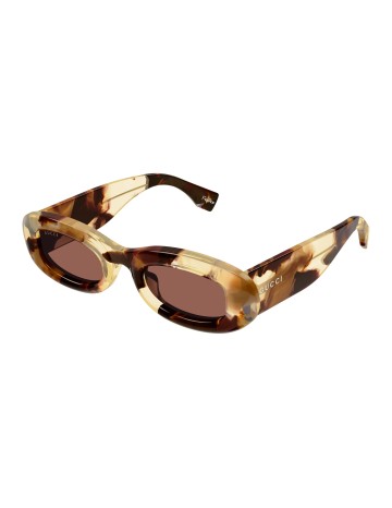 Gucci GG1907S tartarugato marrone 001 | Occhiali da sole | Isolani Boutique