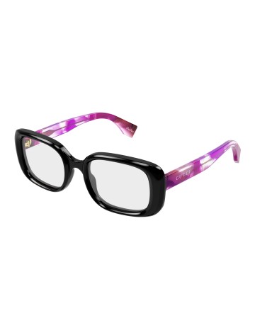 Gucci GG1908O nero / viola / trasparente | Occhiali da vista | Isolani Boutique