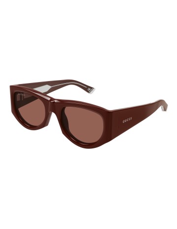 Gucci GG1917S bordeaux / marrone | Occhiali da sole | Isolani Boutique