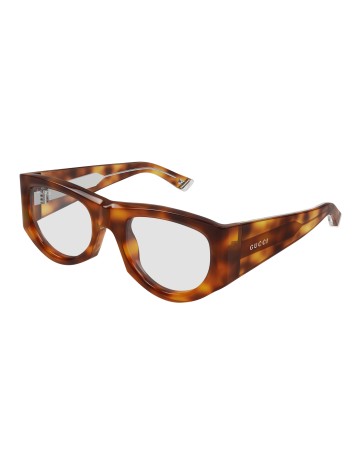 Gucci GG1917S tartarugato / trasparente | Occhiali da sole | Isolani Boutique