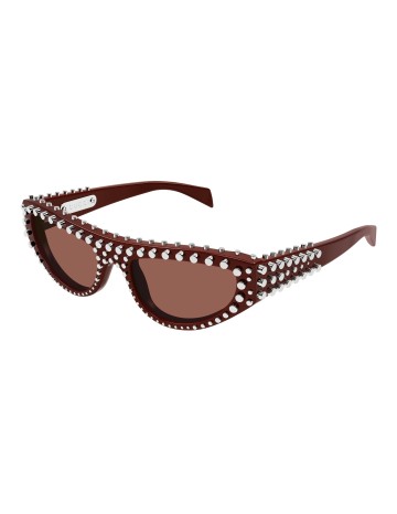 Gucci GG1919S bordeaux / marrone 009 | Occhiali da sole | Isolani Boutique