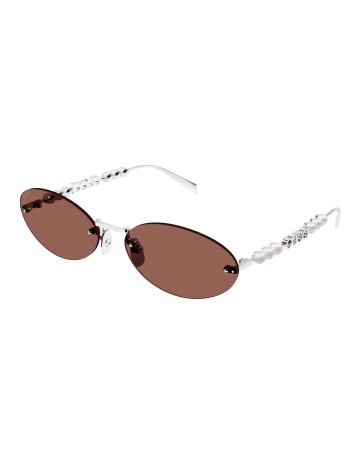 Gucci GG1922S argento / marrone | Occhiali da sole | Isolani Boutique