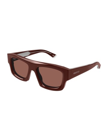 Gucci GG1926S bordeaux / marrone | Occhiali da sole | Isolani Boutique