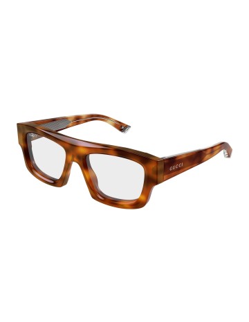 Gucci GG1926S tartarugato / trasparente | Occhiali da sole | Isolani Boutique