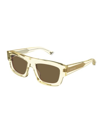 Gucci GG1926S giallo / marrone | Occhiali da sole | Isolani Boutique