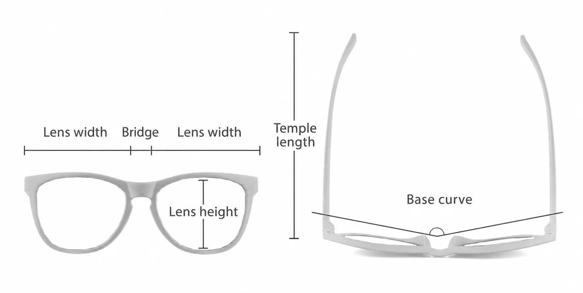 glasses frame measurement guide