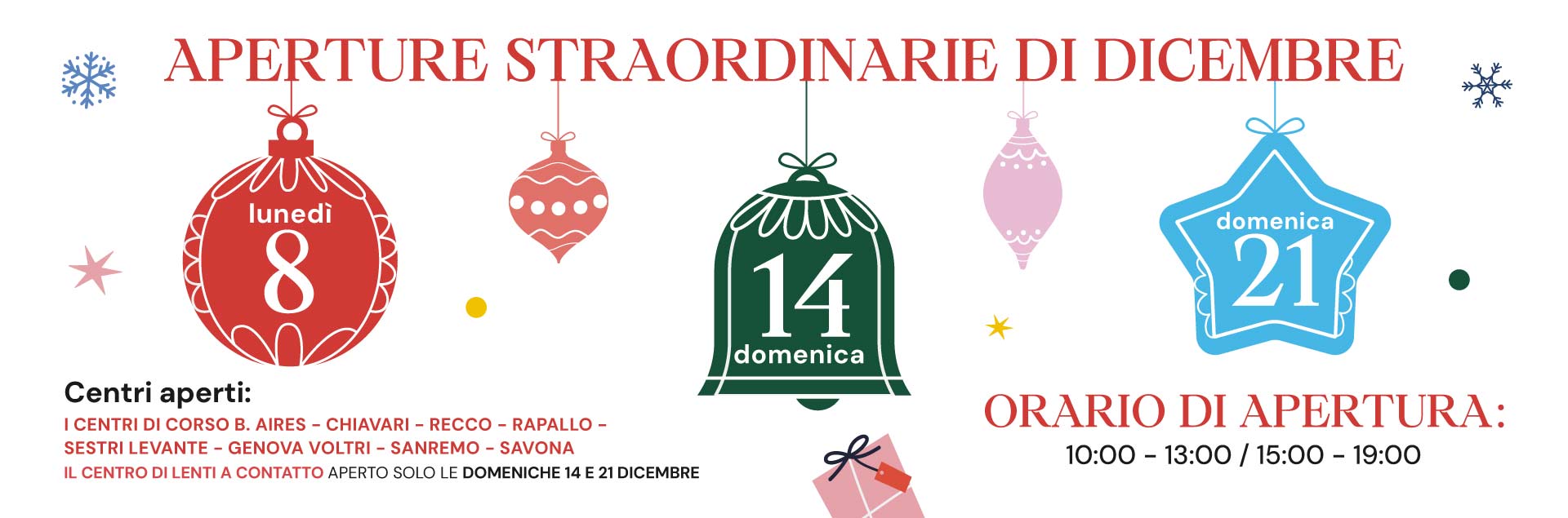 Aperture Straordinarie Dicembre