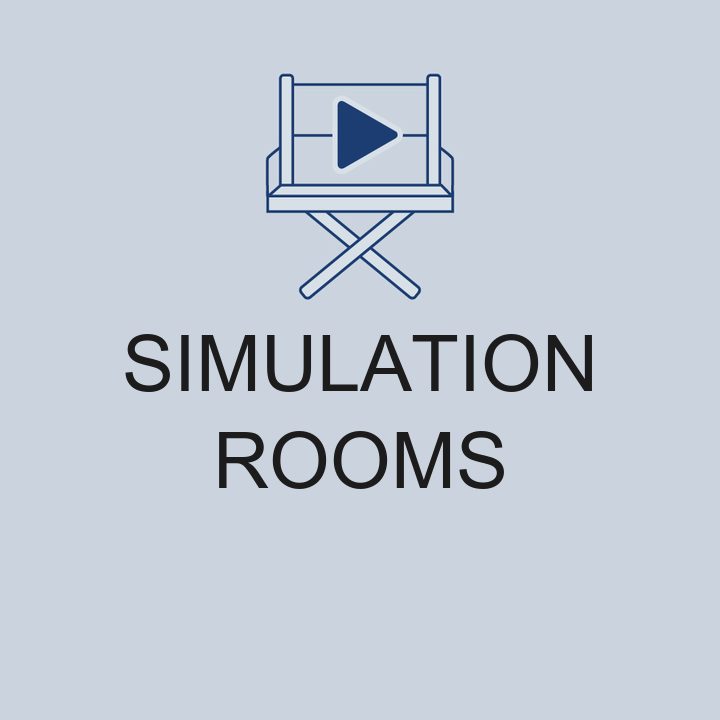 Simulation rooms for lens testing at Isolani
