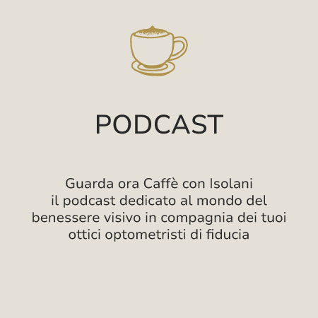 IsolaniLogo di un podcast sul benessere visivo.